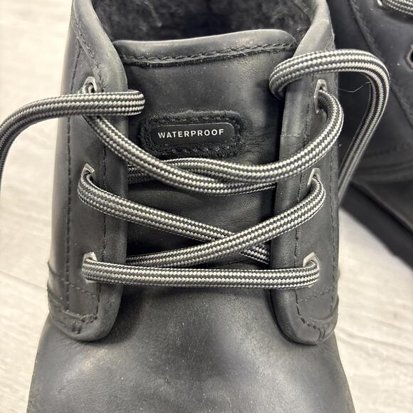 UGG Neumel Weather II Waterproof Black Leather Chukka Boots Size US 11 Men - Picture 13 of 16